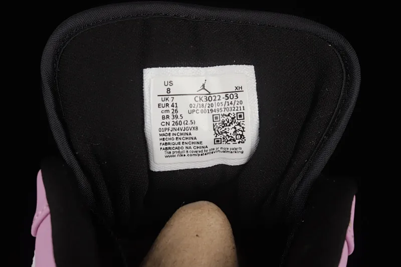 All categories Air Jordan Jordan series basketball shoes Air Jordan 1 Low Air Jordan 1 Low AJ1 Joe 1 white pink black hook low-top cultural basketball shoes CK3022-503